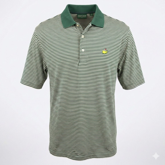 Amen Corner Other - Vintage Masters Amen Corner Polo Shirt XL Green Stripe Bobby Jones Augusta Golf